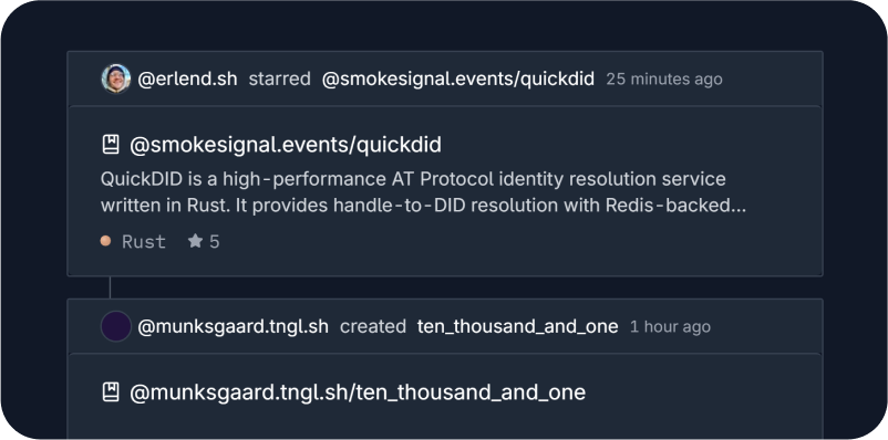 A repository hosted on Tangled